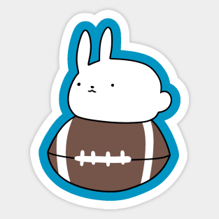 Little Bunny and Football Sticker